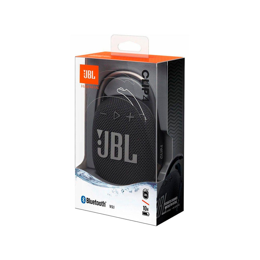 Caixa de Som Portátil Bluetooth JBL Clip 4 5W Preta - Truedata