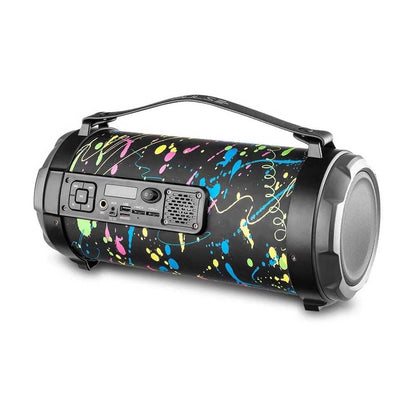 Caixa De Som Portátil Pulse Bazooka Paint Blast II 120w Bluetooth FM/AUX/SD/USB/P10 - SP362 - Truedata