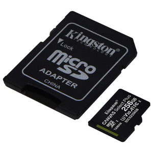 Cartão De Memória 256gb Micro Sd Card Kingston Cl 10 - SDCS2/256GB - Truedata