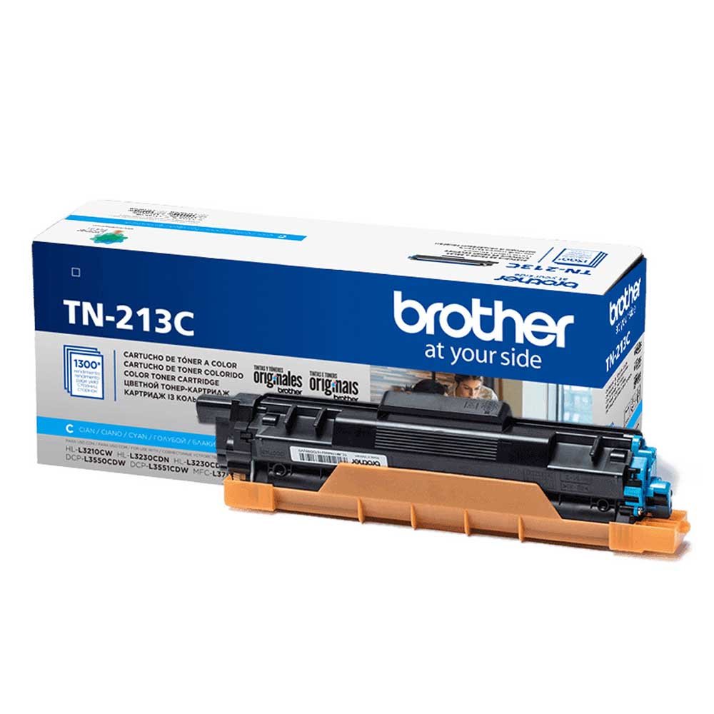 Cartucho de Toner Brother Ciano TN - 213C - P/ DCP - L3551CDW HL - L3210CW - Truedata