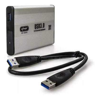 Case Para Hd 2.5 Pols Alumínio Usb 3.0 Knup Kp - Hd003 - Truedata