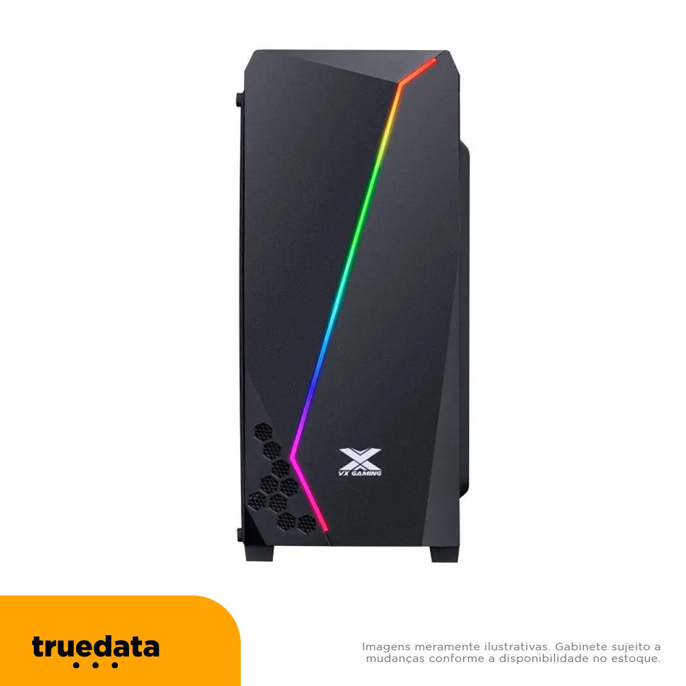 Computador Gamer Truedata Intel Pentium G6405 4.1Ghz 16gb Ssd 480gb Pl Video RX550 4Gb Fonte 500w
