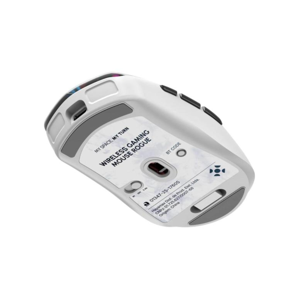Mouse Gamer S/ Fio Fortrek Rogue Rgb 16000 Dpi Branco - 85031