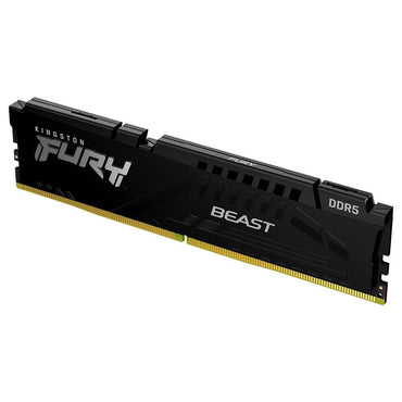 Memoria para Desktop DDR5 Gamer 16gb (Pack C/ 2 Pentes 8Gb) 5600Mhz Kingston Fury Beast Black - KF556C40BBK2-16