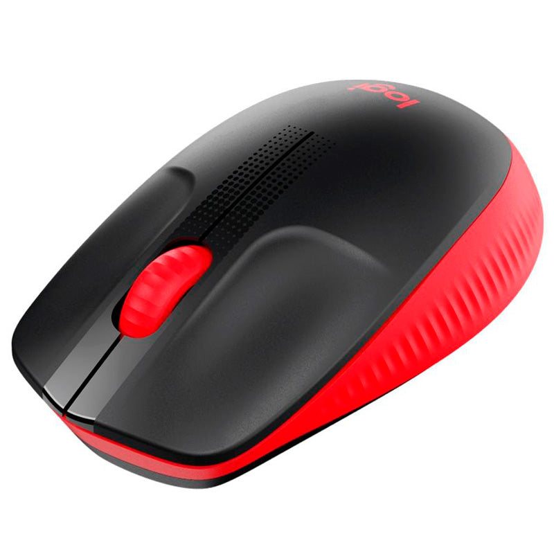 Mouse Sem Fio Logitech M190 Vermelho / Preto - 910-005904 Truedata