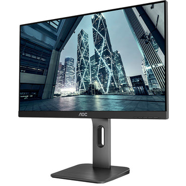 Monitor Corporativo Led 23.8 Pols Aoc 24p1u Hdmi Vga - Ajuste De Altura E Rotacao