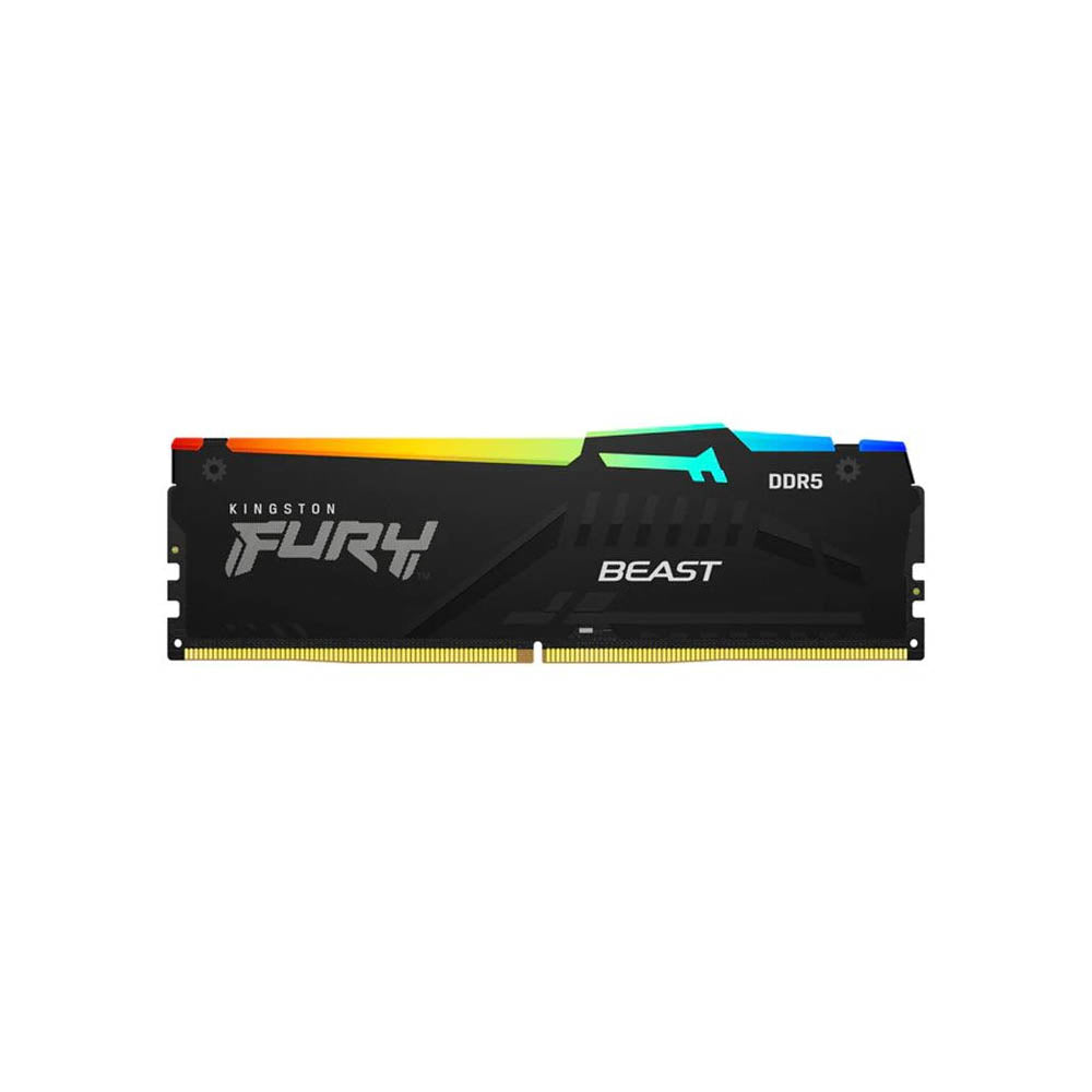 Memoria para Desktop DDR5 Gamer 16gb 5600mhz Kingston Fury Beast Black RGB - KF556C40BBA-16 Truedata