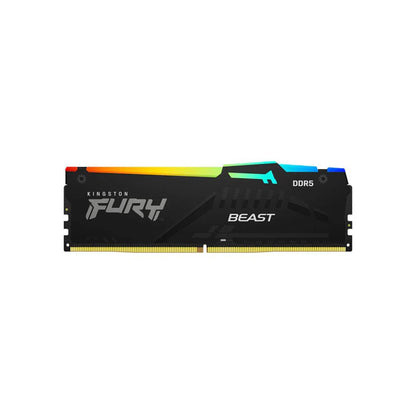Memoria para Desktop DDR5 Gamer 16gb 5600mhz Kingston Fury Beast Black RGB - KF556C40BBA-16 Truedata