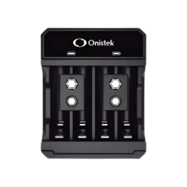 Carregador De Pilhas 4 Pilhas AA / AAA / 9V Via Usb Tipo-C Onistek ON-CP602