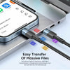 Cabo de Dados USB-C Essager 100w 2.0mt Nylon Preto - EXCTT1-XCA01