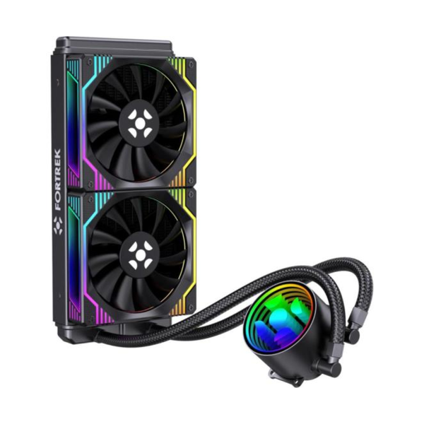 Water Cooler Dual Fan Fortrek Breezy 240mm ARGB Sync (Intel/AMD) Preto - 84960