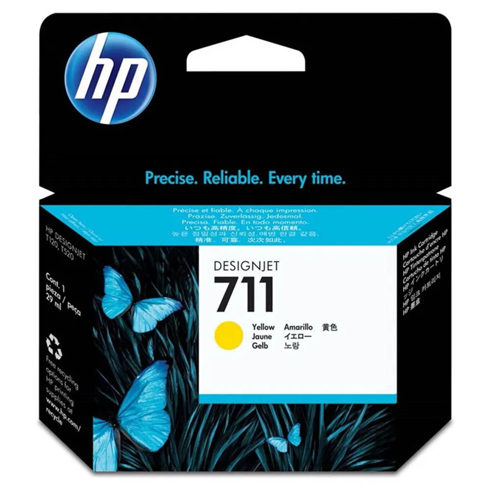 Cartucho de Tinta HP 711 Amarelo 29ml - CZ132AB