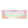 Teclado Gamer Mecânico Redragon Lakshmi RGB Branco e Rosa - K606PW-R (PT-BROWN)