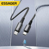 Cabo de Dados USB-C Essager 240w 2.0mt Nylon Preto - EXCTT3-JJA01-P