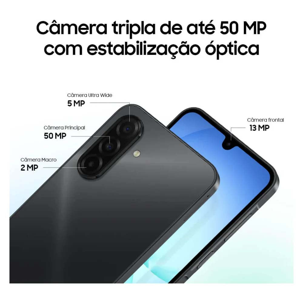 Smartphone Samsung Galaxy A17 4G 128Gb 4Gb Tela 6.7" Preto - SM-A175F/DS