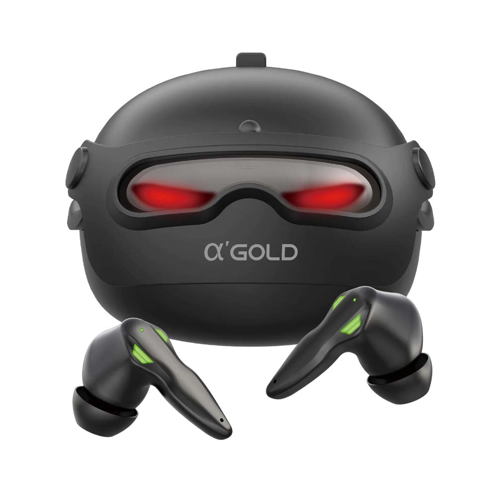 Fone De Ouvido Gamer Bluetooth aGold Pro C/ Estojo Carregador Preto - FN-B48