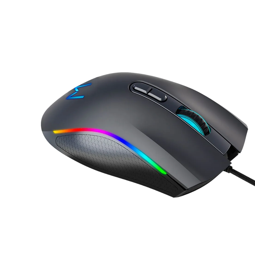 Kit Mouse + Mousepad Gamer Armory Warrior C/ Fio Preto - MO396