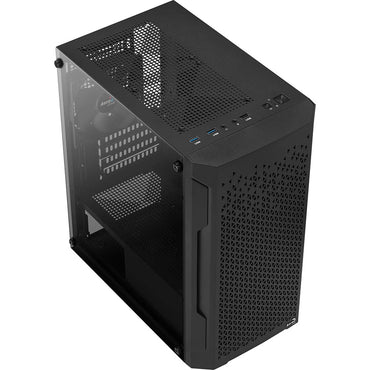 Gabinete Gamer Aerocool Mini Trinity Com lateral em Vidro Temperado Preto - 73880