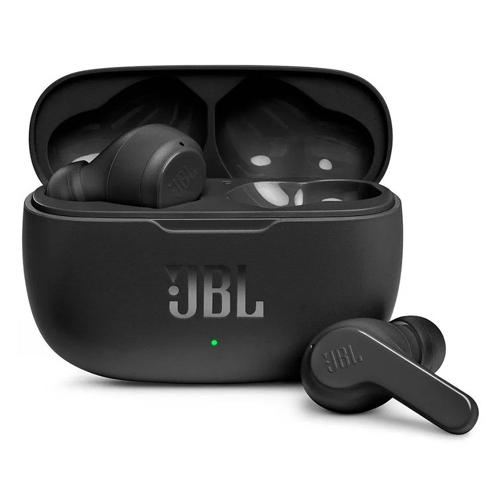 Fone De Ouvido Bluetooth JBL Intra Auricular Wave 200 TWS IPX2 Preto