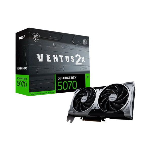 Placa De Video 12Gb Rtx 5070 Ventus OC Gddr7 MSI Geforce 192Bits  Hdmi 3x DisplayPort - G5070-12V3C