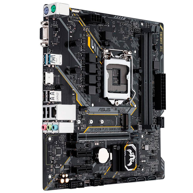 Placa Mae Asus Tuf H310m-Plus Gaming/Br Intel Ddr4 Hdmi Vga Socket 1151 (8a E 9a Ger Intel)