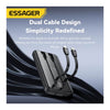 Carregador Portátil com Saída Usb-C / Usb-A/ Lightning Essager Preto - EDY1W-YT01-Z