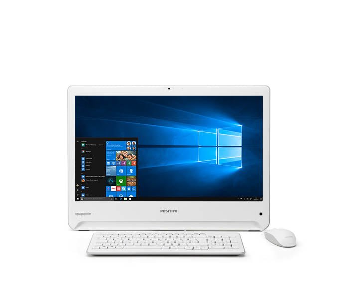 Computador All In One Positivo Intel Core I3 - 7100u 4gb 1tb Tela 18.5" Branco - 1701598 - Truedata