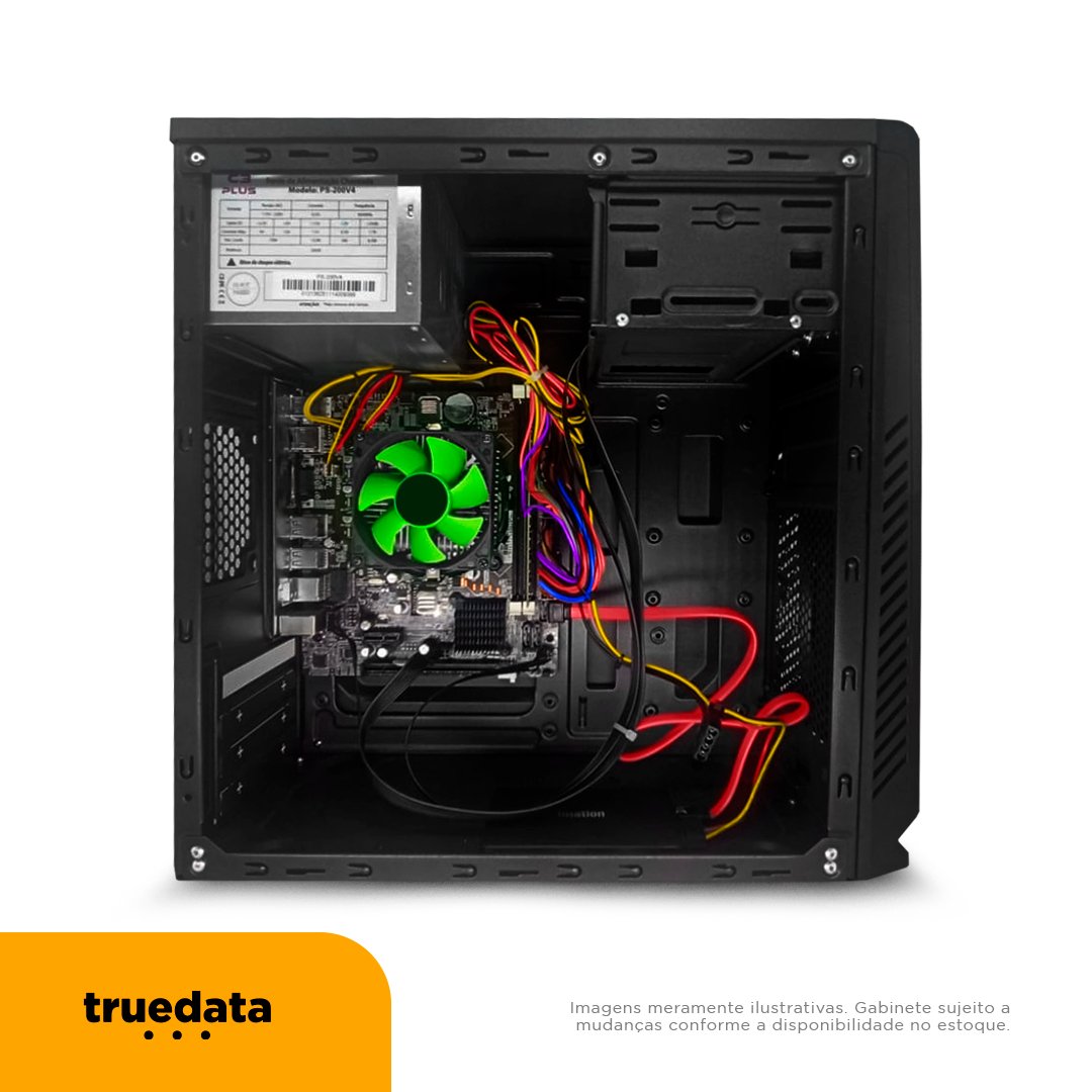 Computador Desktop Truedata Intel Core I3 - 2100 3.1ghz 4gb Ssd 120gb - Truedata