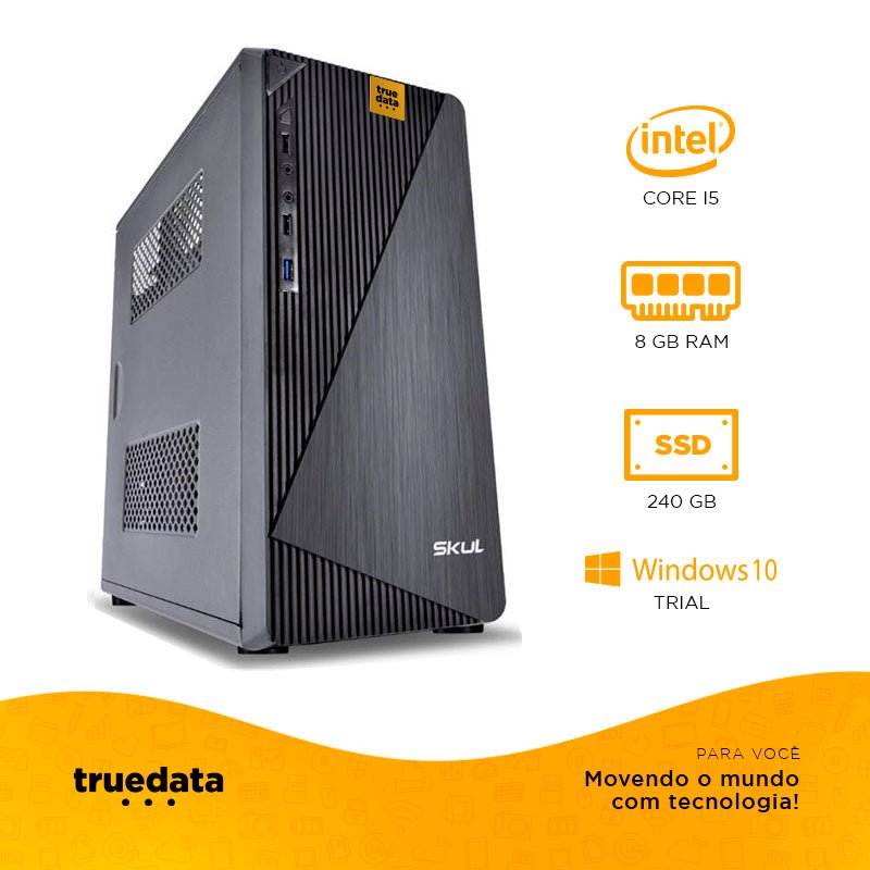 Computador Truedata Intel I5 - 3470 3.2Ghz 8gb Ssd 240gb - Truedata