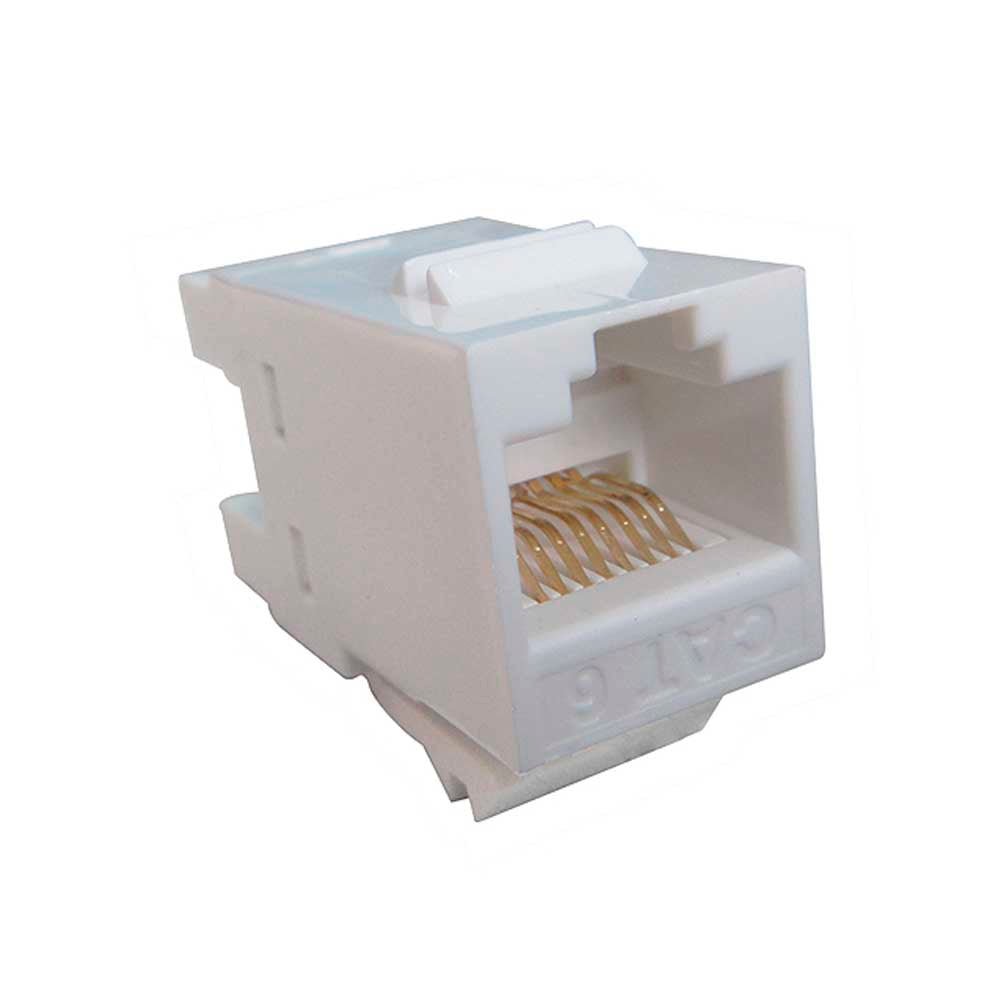 Conector Femea Keystone Rj45 Cat6 Seccon - WT - 2002 - Truedata