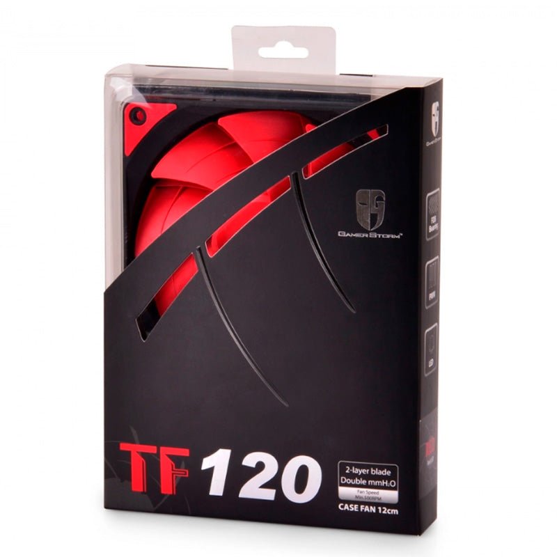 Cooler Fan para Gabinete Deepcool Led 120x25mm Red - TF120 - Truedata