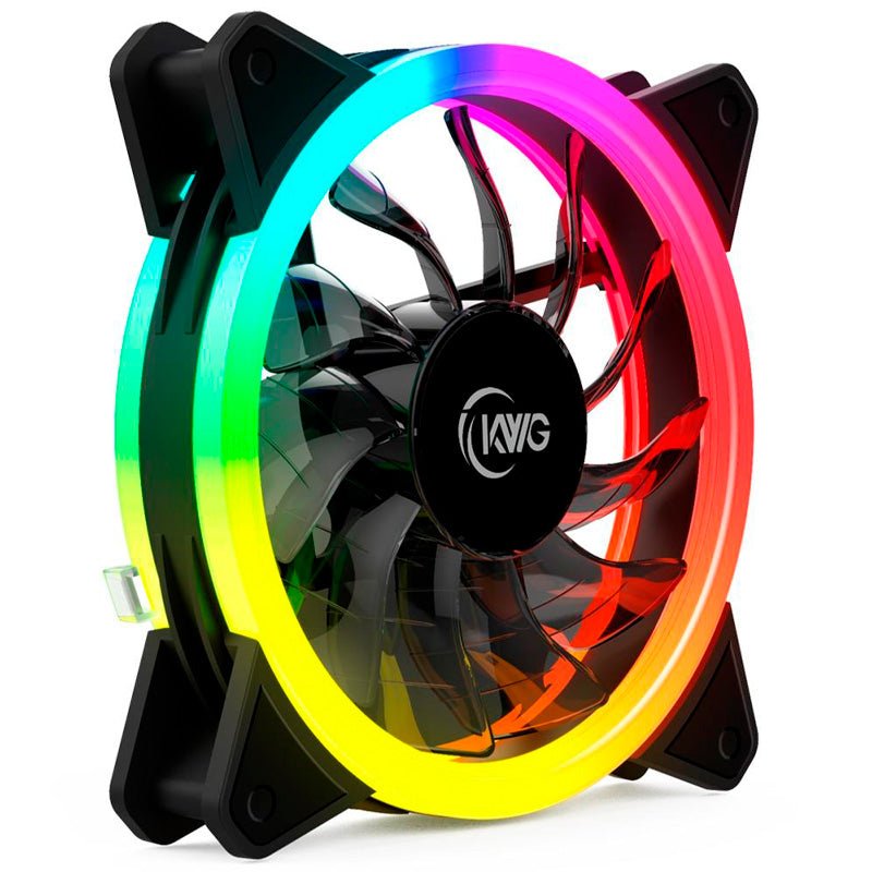 Cooler Fan para Gabinete KWG Gemini RGB 120mm - E1 - 1201 - Truedata