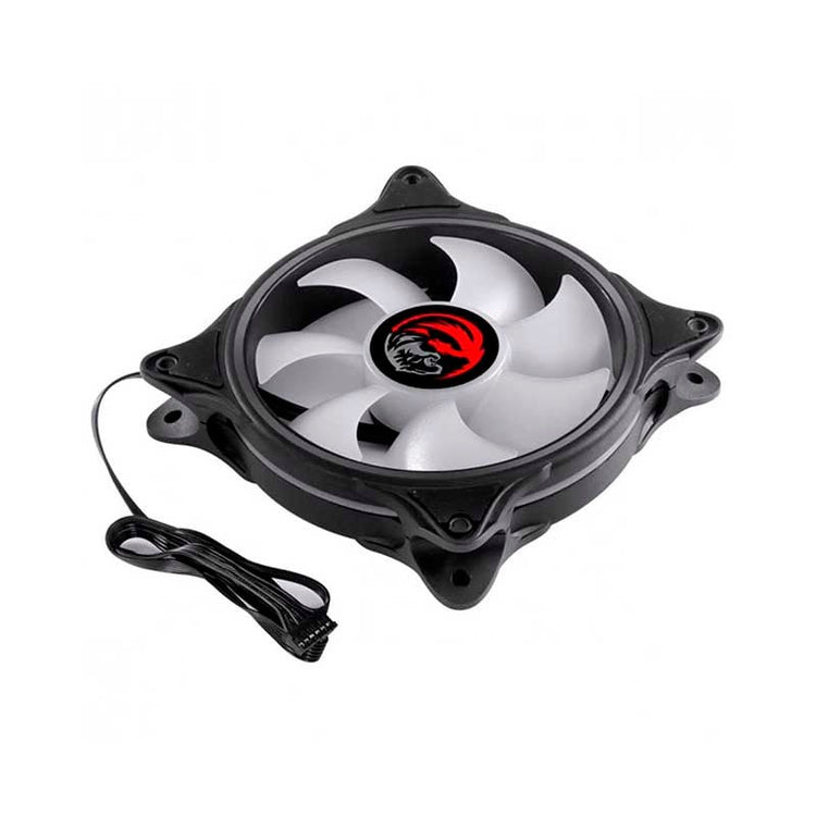 Cooler Fan para Gabinete PCYes Huracan H2 Led RGB 120mm 06 Pinos - PH2RGB120 - Truedata