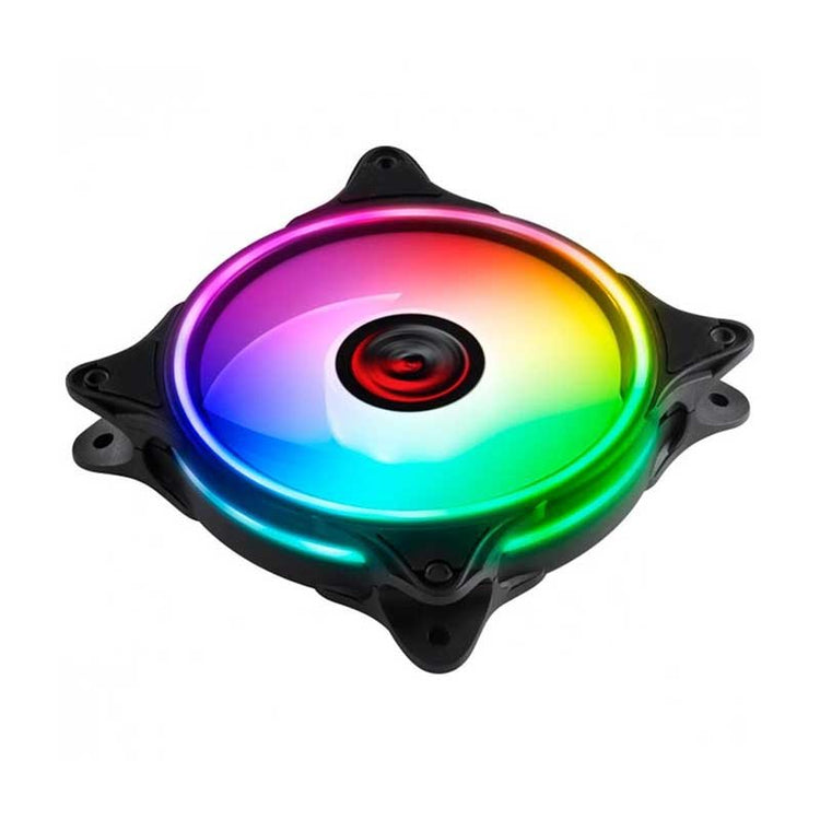 Cooler Fan para Gabinete PCYes Huracan H2 Led RGB 120mm 06 Pinos - PH2RGB120 - Truedata