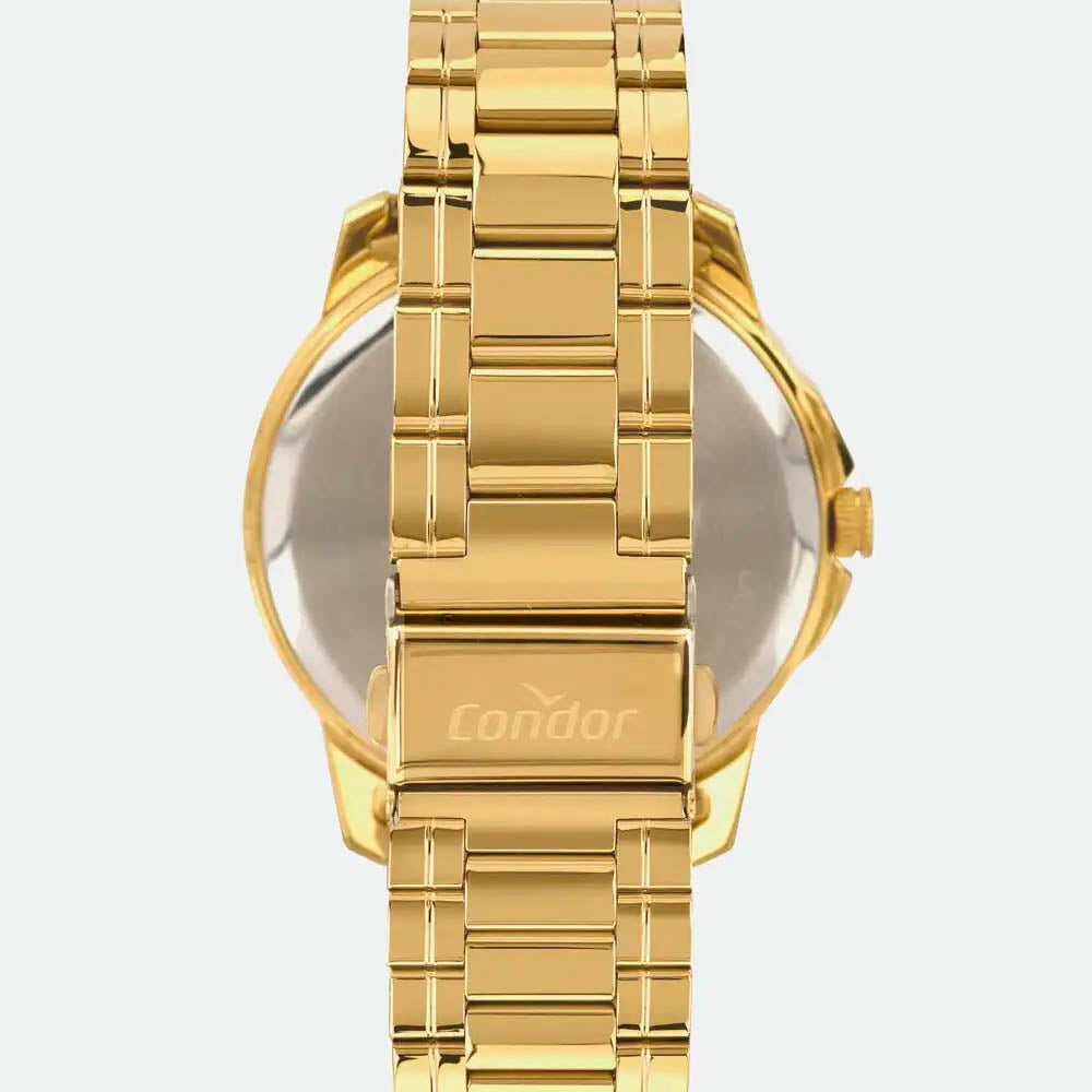Relógio de Pulso Condor em Preto / Dourado - CO2115MWY/4P