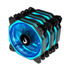 Kit 3x Cooler Fan  Rise Mode Aura RGB  Preto 120mm + Controladora  - RM-AU-02-RGB
