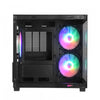 Gabinete Gamer Vinik G-Cube Aquario Mid Tower C/ Frente e Lateral em Vidro Temperado C/ 3 Fans Preto - GGGCVBK