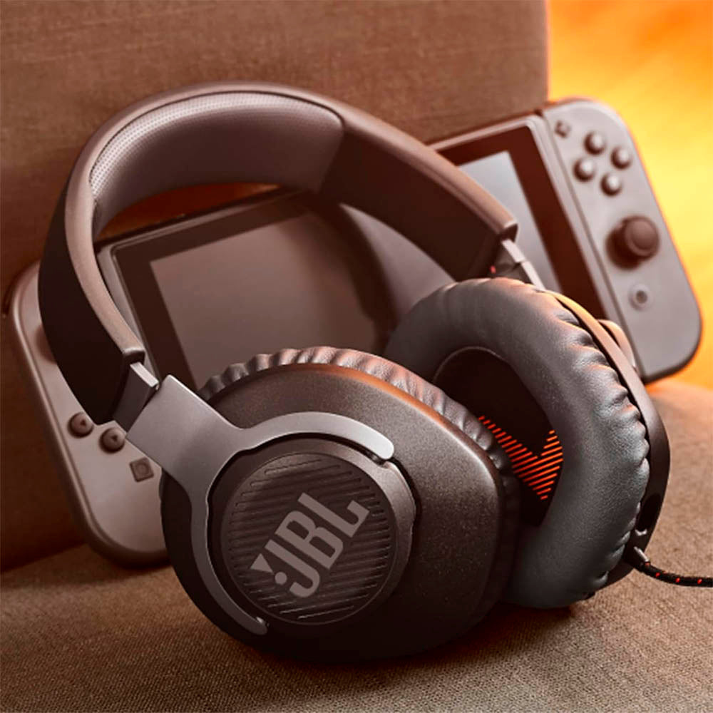 Headset Gamer Jbl Quantum 100 M2 P3 C/ Microfone Removível Preto - JBLQTUM100M2BLK