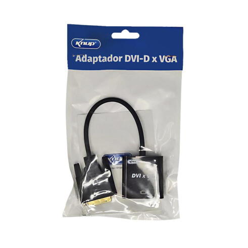 Adaptador Dvi 24 + 5 Macho Para Vga Femea Knup KP-AD108