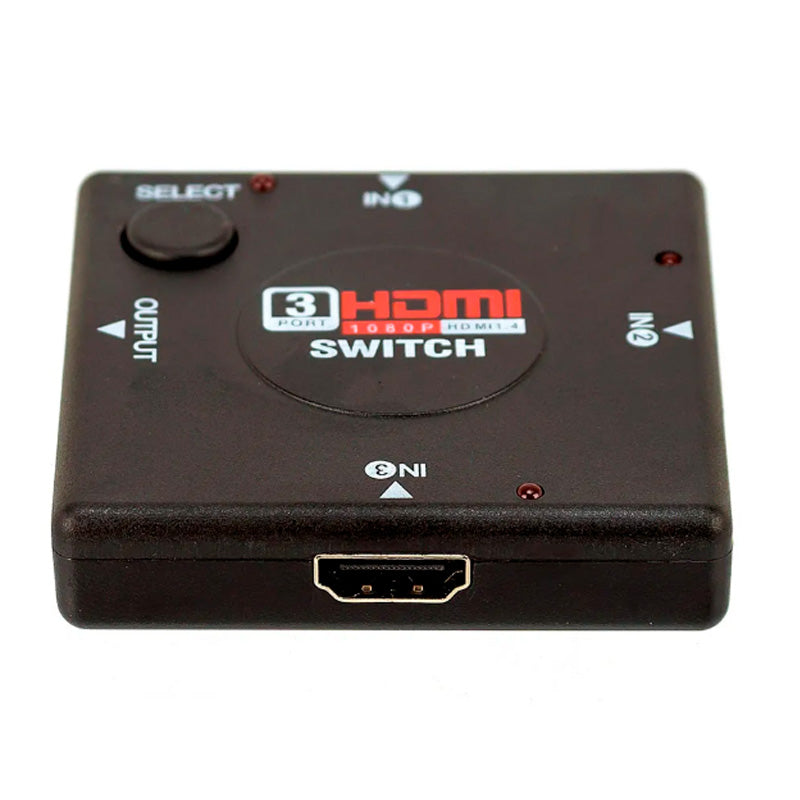 Switch Hdmi 3 Portas - Conecta Até 3 Aparelhos Em 1 Monitor