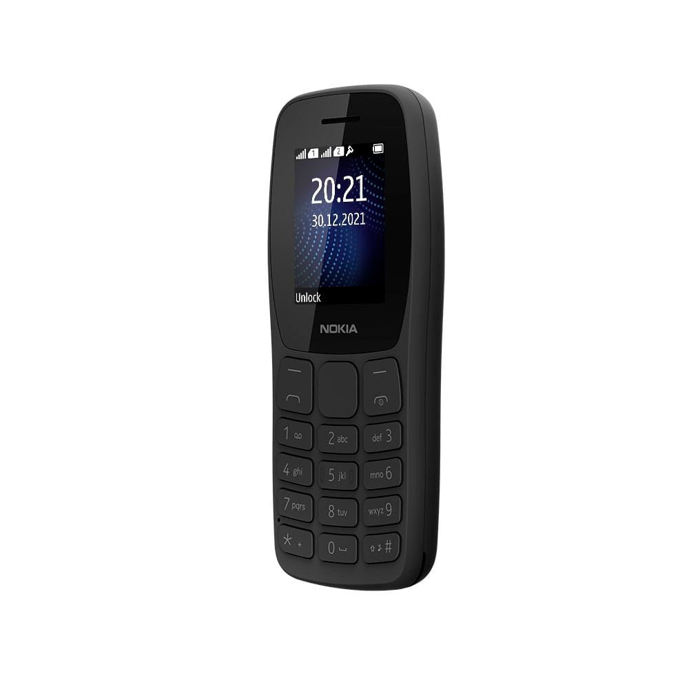 Telefone Celular Nokia 105 Dual Chip + Radio FM + Lanterna Preto - NK093