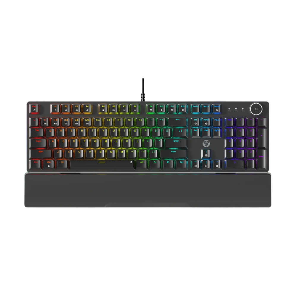 Teclado Gamer Mecanico USB Fantech RGB Maxpower II Preto - MK894