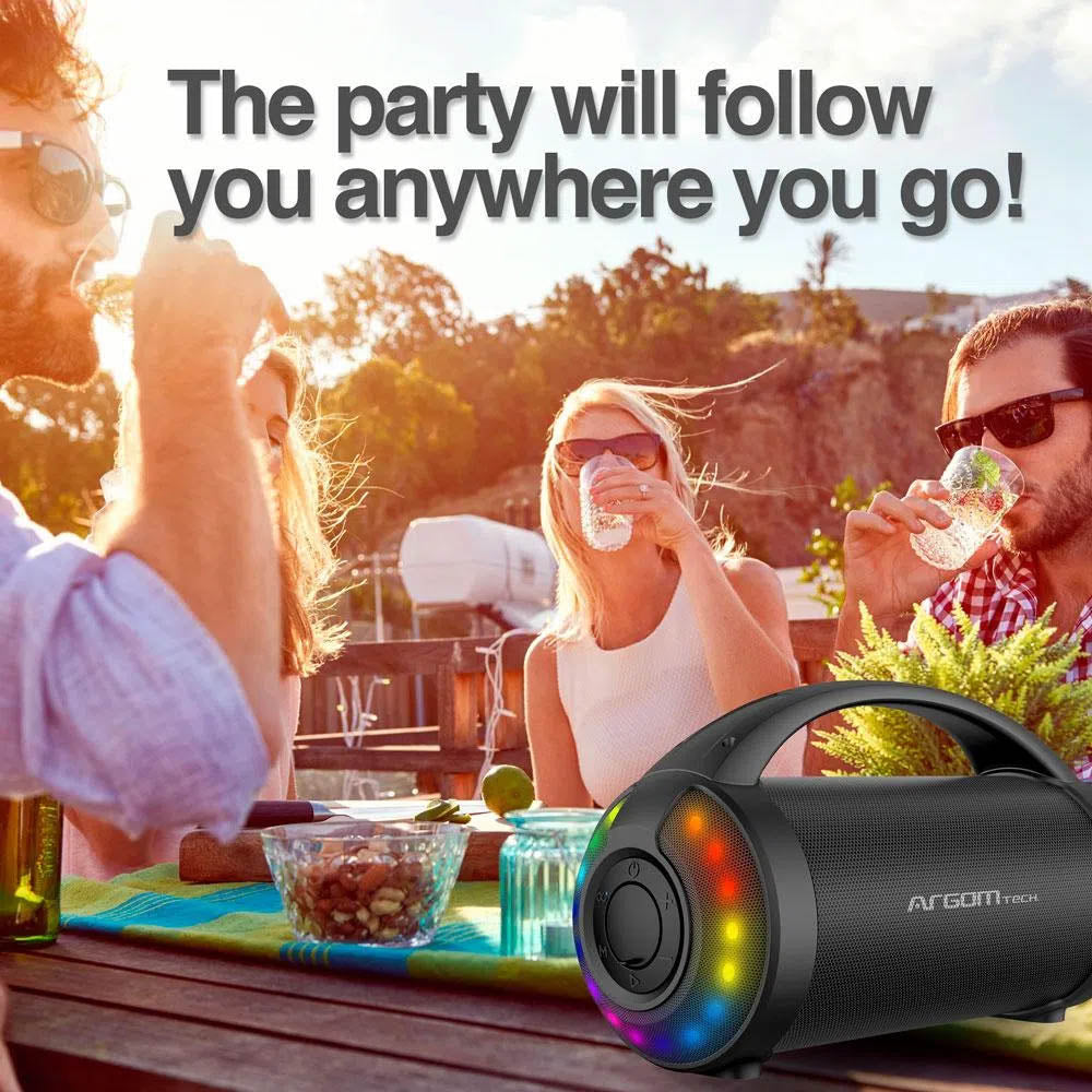 Caixa De Som Bluetooth Argom 9W Premium Radyon RGB - ARG-SP-3116