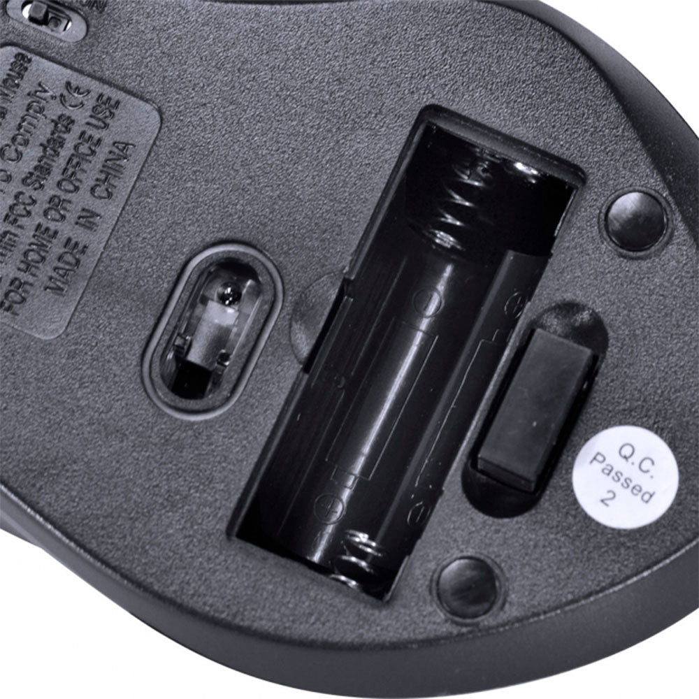 Mouse Sem Fio Wireless Ergo Vinik Preto 2.4Ghz 1200dpi Usb - DM110