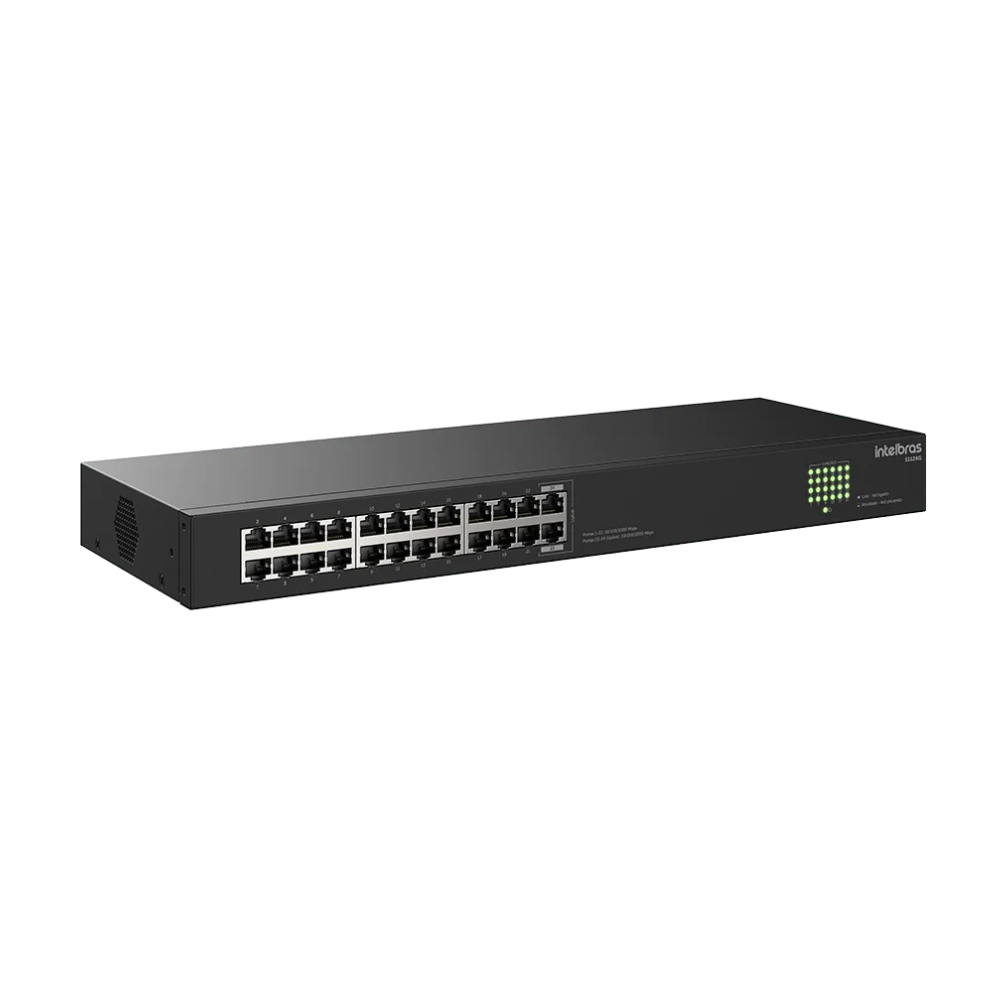 Switch 24 Portas Gigabit 10/100/1000 Mbps Intelbras S1124G - 4760115