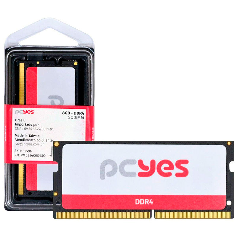Memoria para Notebook Ddr4 8gb 2400Mhz PCYes PM082400D4SO