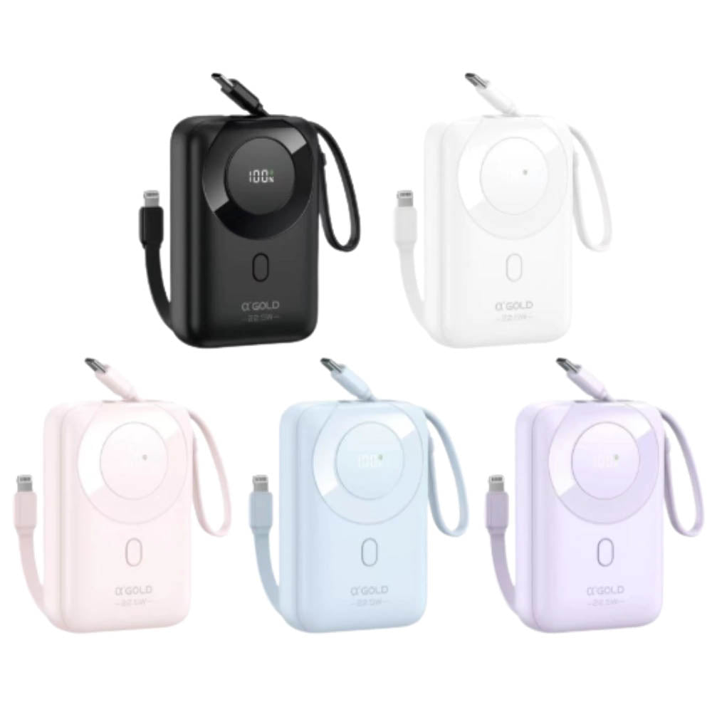 Carregador Portátil 10000mAh aGold Power Bank Multiconexões Azul - BTE-15A