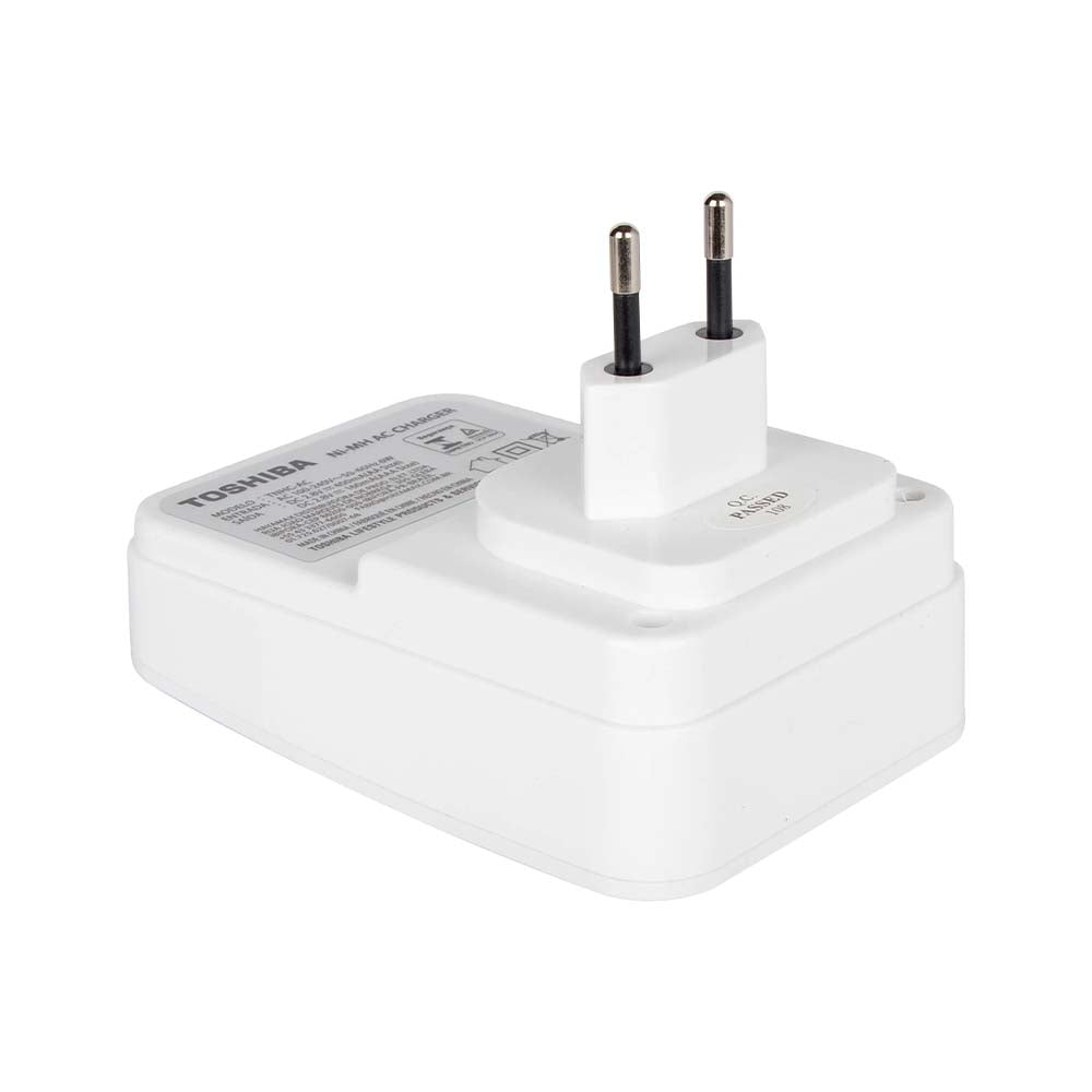Carregador De Pilhas Toshiba C/ 4 Pilhas AA 2600Mah - TNHC-6GAE4 CB