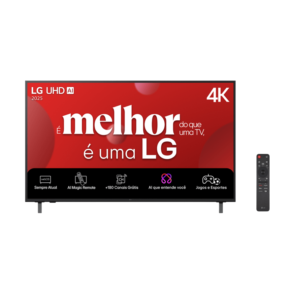Smart TV Led LG 50" UHD AI 4K Wi-fi Bluetooth USB HDMI ThinQ Ai Smart Magic - 50UA8550PSA
