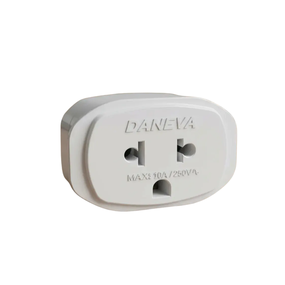 Tomada Adaptador de Viagem Padrão Universal 2P+T